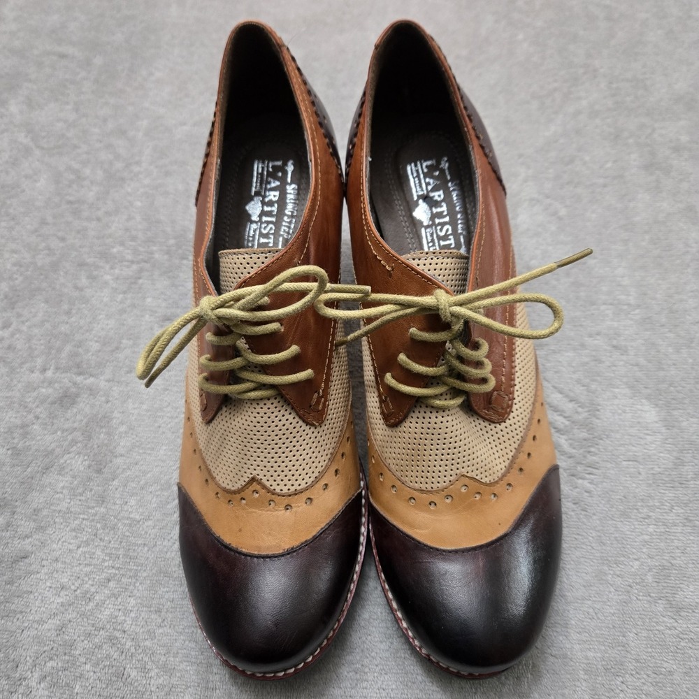 L'Artiste by Spring‎ Step Bardot Womens Pumps Leather Brown Size 42 - Picture 10 of 10